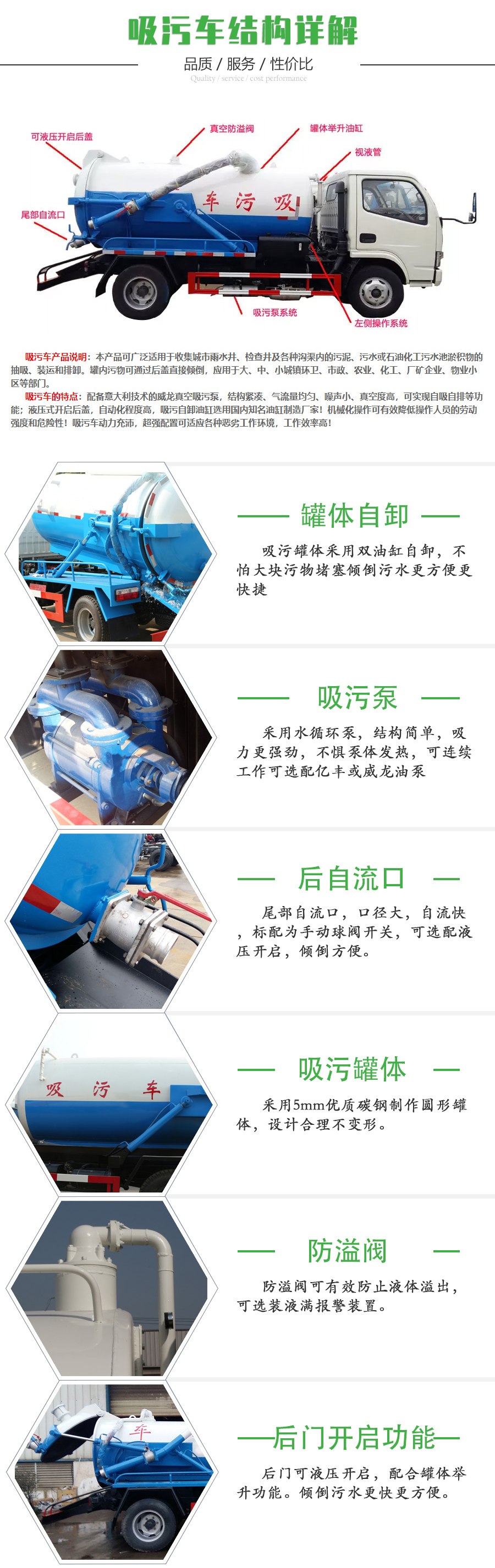 東風天龍后雙橋23方清洗吸污車